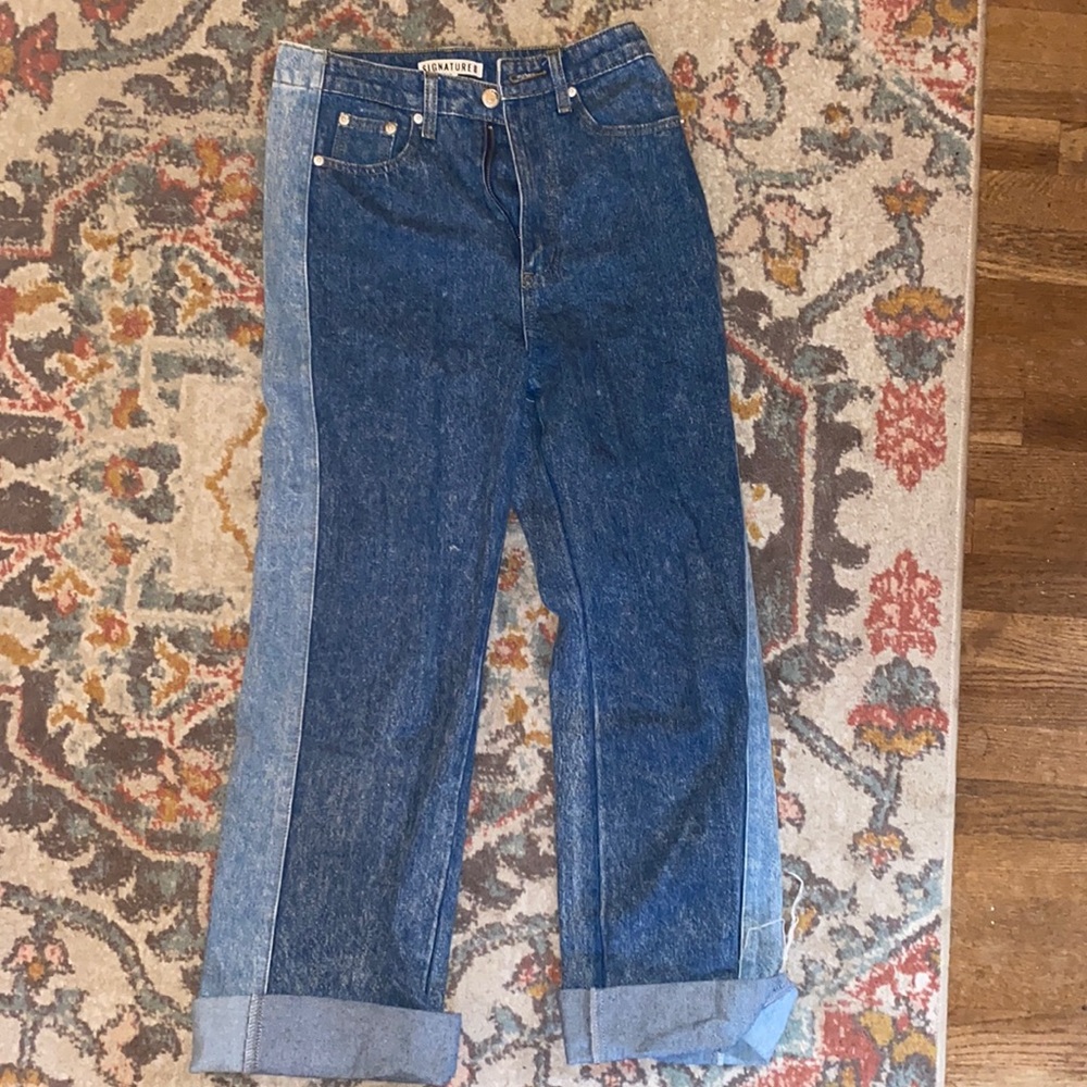 two tone jeans